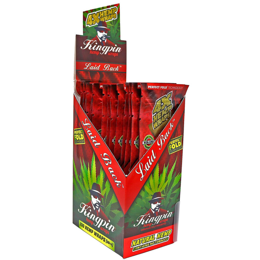 Kingpin Hemp Wraps Blunt Laid Back (25pz/display)