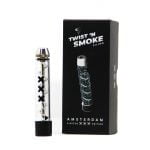 Twist 'n Smoke Twisted Glass Blunt Argento Amsterdam Edizione Speciale