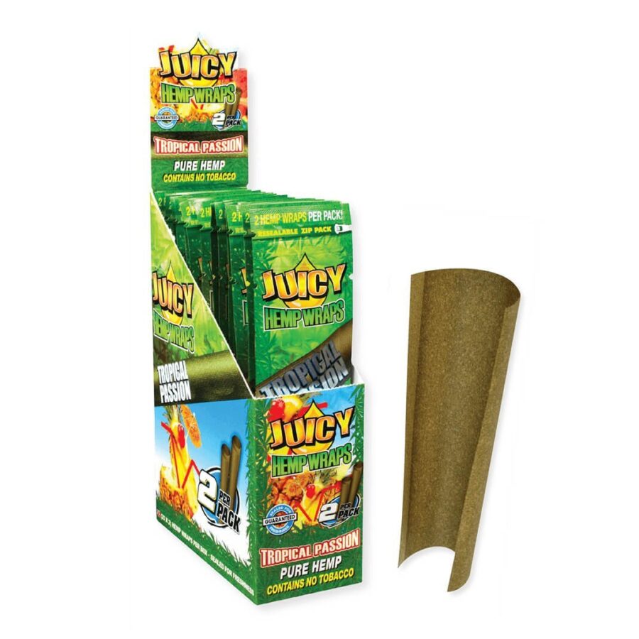 Juicy Jay Jay involucri di canapa Blunt Tropical (25 pezzi/display)