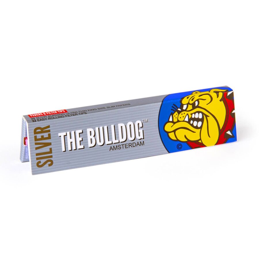 Il Bulldog originale argento King Size Slim cartine + punte (24 pezzi / display)