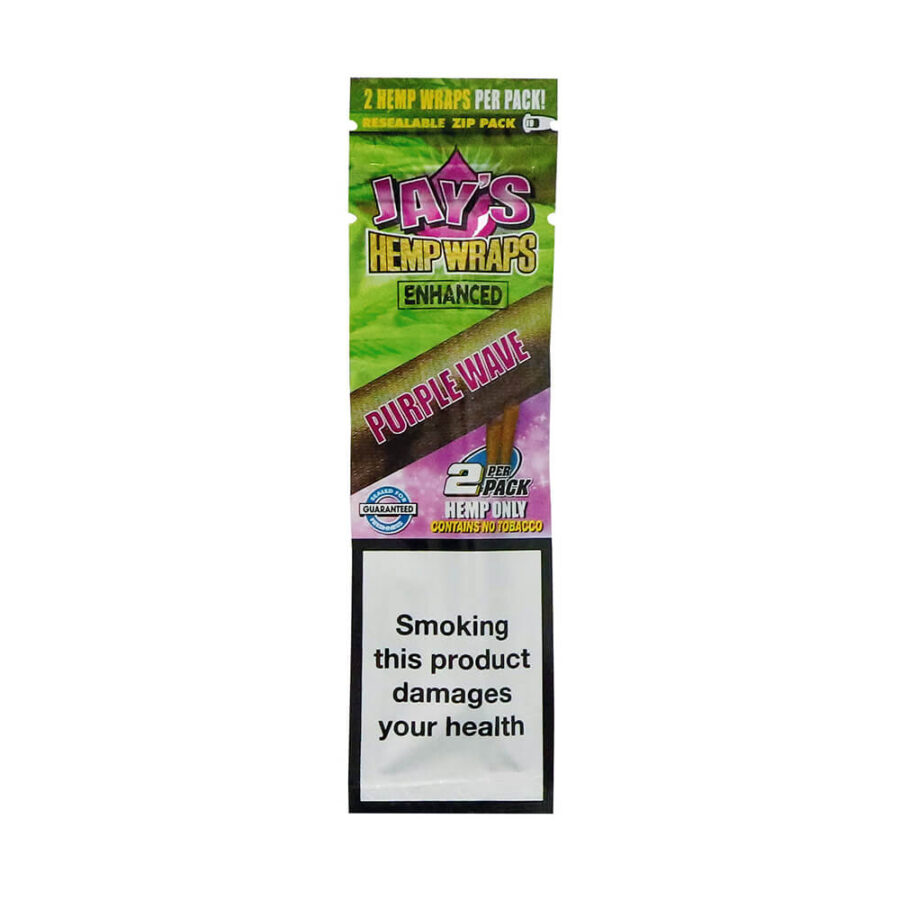 Juicy Jay's Hemp Wraps Purple Wave Gelato viola con terpeni infusi (25 pezzi/display)