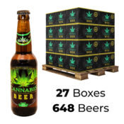 Birra Aromatizzata alla Cannabis 4.5% Green Leaf 330ml (27box/648birre)