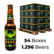 Birra Aromatizzata alla Cannabis 4.5% Green Leaf 330ml (54box/1.296birre)