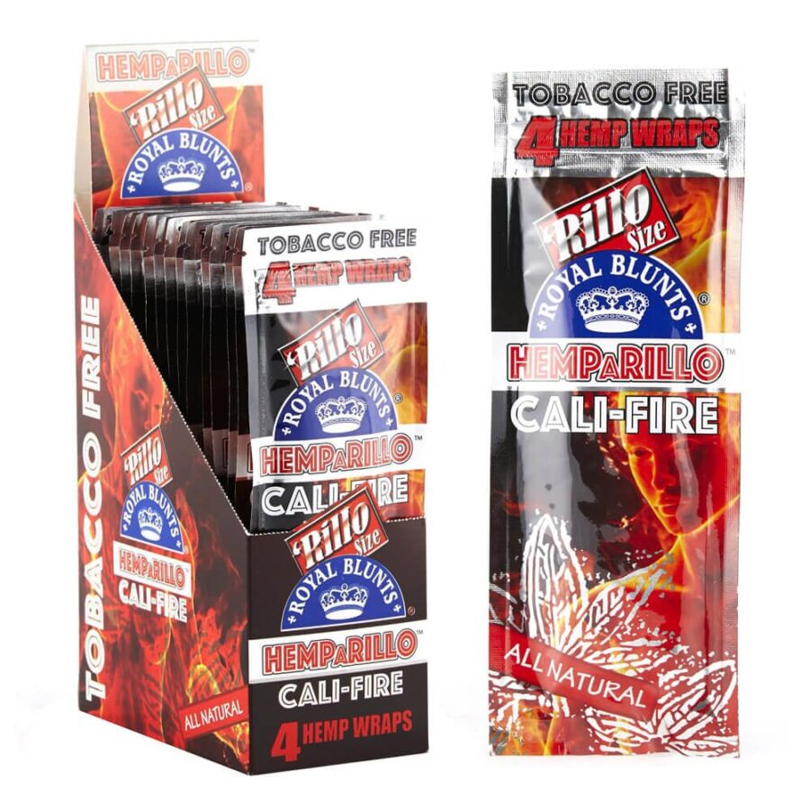 Hemparillo Hemp Wraps Cali Fire x4 Blunts (15confezioni/display)