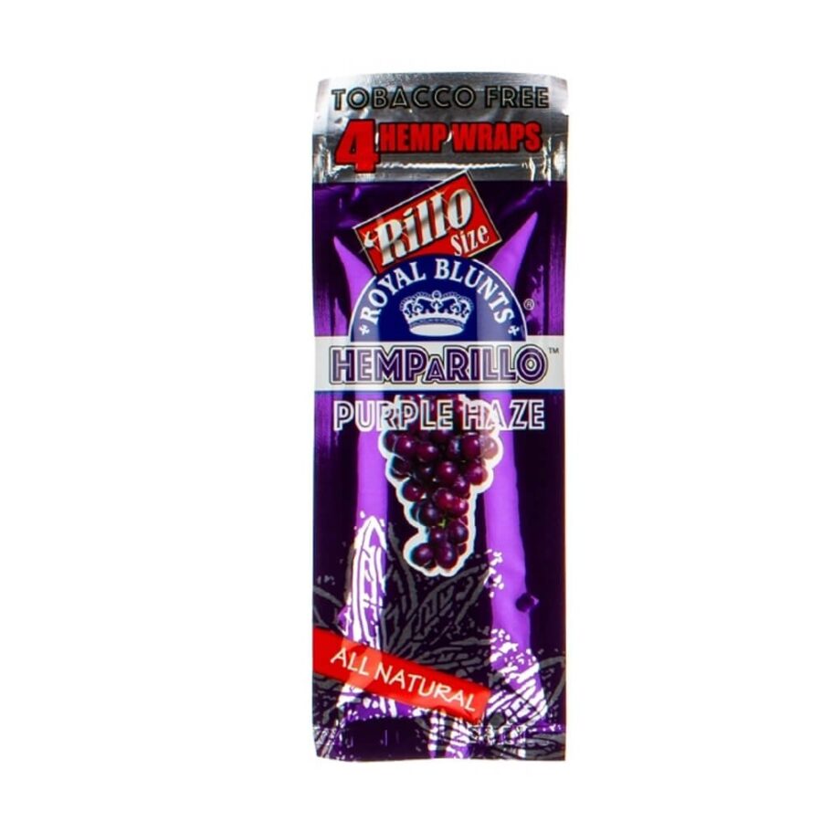 Hemparillo Involucri di canapa Purple Haze x4 Blunts (15 confezioni/display)