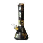 Black Bee Hexagon Bong in Vetro Triplo Spessore 32cm