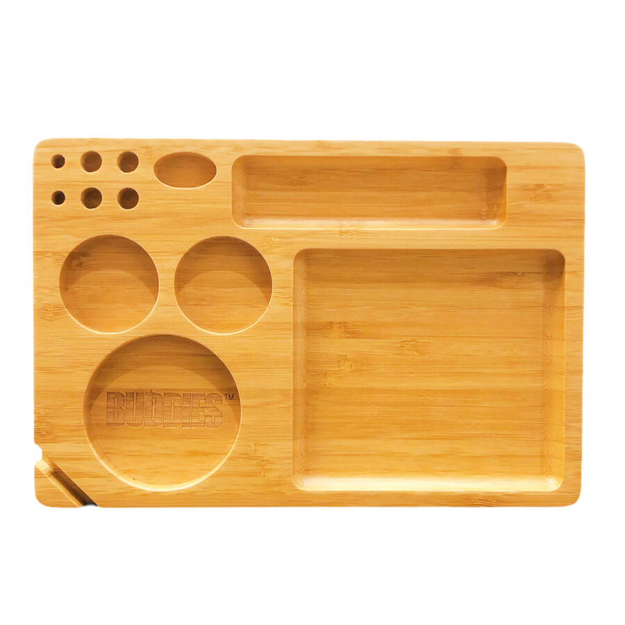 commercio all'ingrosso Buddies Tool Set 13-in-1 Vassoio per rotolare in bambù