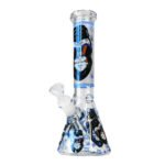 Bong in Vetro Triplo Spessore Gorilla Blu 25cm