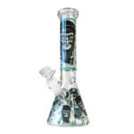 Bong in Vetro Triplo Spessore Gorilla Verde 25cm