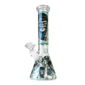 Bong in Vetro Triplo Spessore Gorilla Verde 25cm