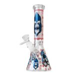 Bong in Vetro Triplo Spessore Gorilla Rosso 25cm