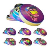 Grinder in Metallo Rainbow Monsters 4 Parti - 50mm (6pezzi/display)