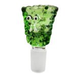 Braciere per Bong in Vetro Spugna Cartone Animato Verde 18mm