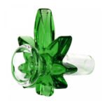 Braciere per Bong in Vetro Foglia Verde 18mm