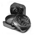 Krush Kube 3.0 Grinder Nero in Alluminio 3 Parti - 55mm