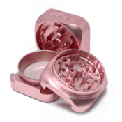 Krush Kube 3.0 Grinder Rosa in Alluminio 3 Parti - 55mm