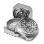 Krush Kube 3.0 Grinder Argento in Alluminio 3 Parti - 55mm