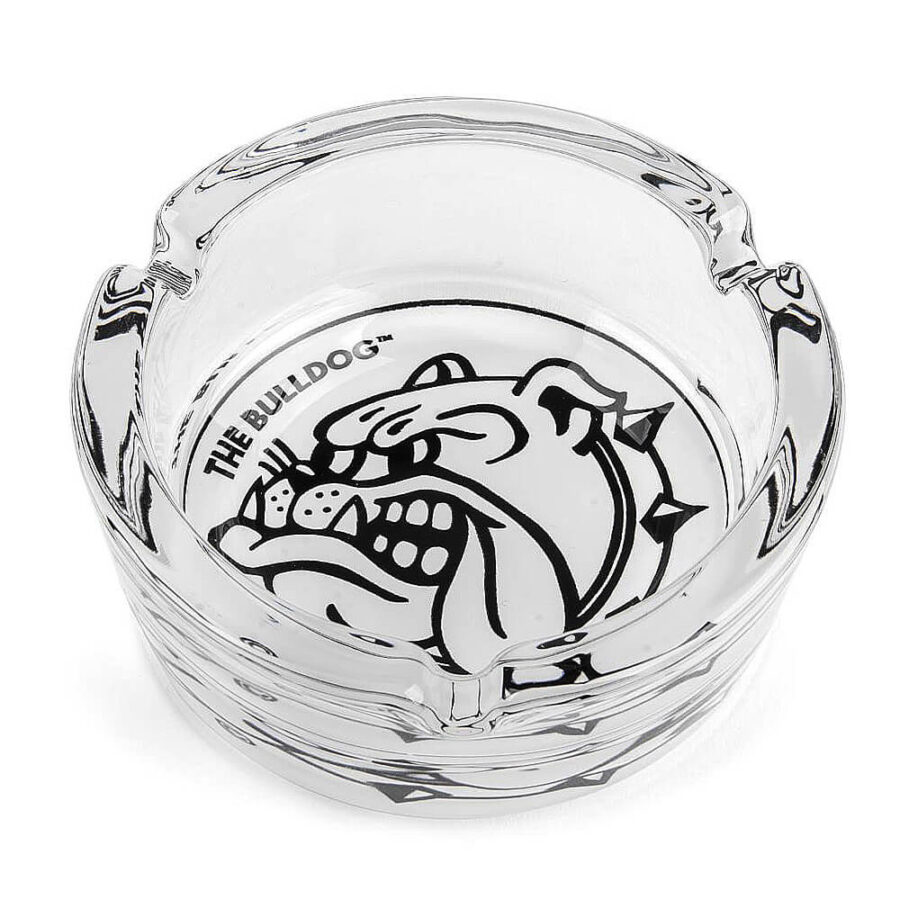 The Bulldog Original Posacenere Bianco in Vetro