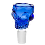 Braciere per Bong in Vetro Skull Blu 18mm