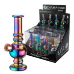 Champ High Mini Crystal Rainbow Bong 12,5 cm (12pezzi/display)