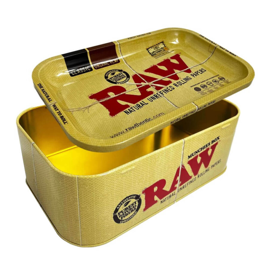 RAW Munchies Box Vassoio per Rollare con Scompartimento