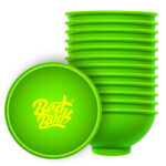 Best Buds Ciotola per Rollare in Silicone 7cm Verde con Logo Giallo (12pz/confezione)