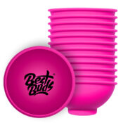 Best Buds Ciotola per Rollare in Silicone 7cm Rosa con Logo Nero (12pz/confezione)