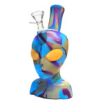 Bong in Silicone Testa Alieno Blu 20cm