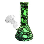 Bong in Silicone Teschi Fluorescente 13cm