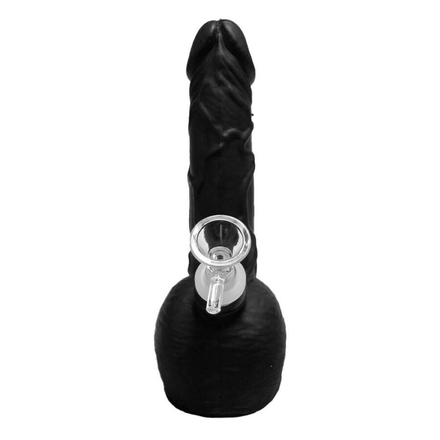 Bong in Silicone Pene Nero 20cm