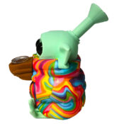 Bong in Silicone Alieno Rainbow con Pezzi Rimovibili 13cm