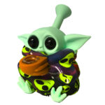 wholesale smiley alien silicone pipe 2