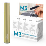 CCELL M3 Batteria Oro per Vaporizzatore a Penna Standard 510 Thread (20pezzi/display)