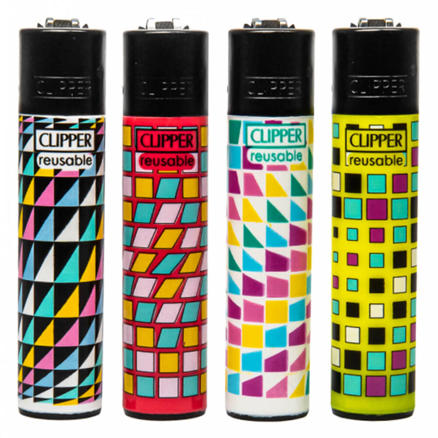 Clipper Accendini Geometric 4 (24pezzi/display)