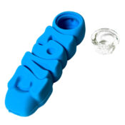 Pipa in Silicone Love Blu 12cm