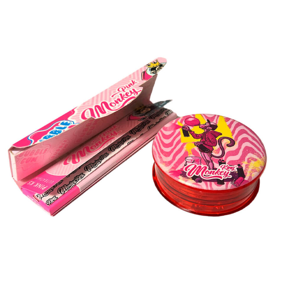 Cartine Monkey King con punte e smerigliatrice Bubblegum Edition (48 pezzi/display)