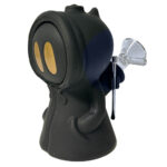 Pipa in Silicone Black Death con Cucchiaio in Metallo e Contenitore Dab 11cm