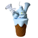 Pipa in Silicone Cono Gelato Blu 14cm