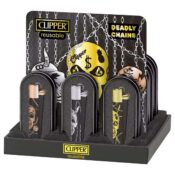 Clipper Metal Lighters With Giftbox Deadly Chains 4