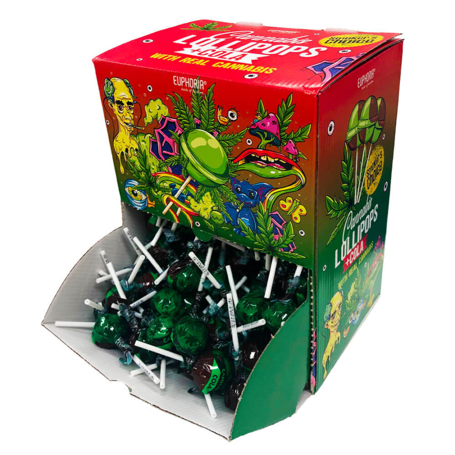 Euphoria Cannabis Lecca Lecca Cola (12gx200pcs)