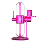 Stündenglass Gravity Bong Vaporizzatore Rosa senza Gravità a 360 Gradi