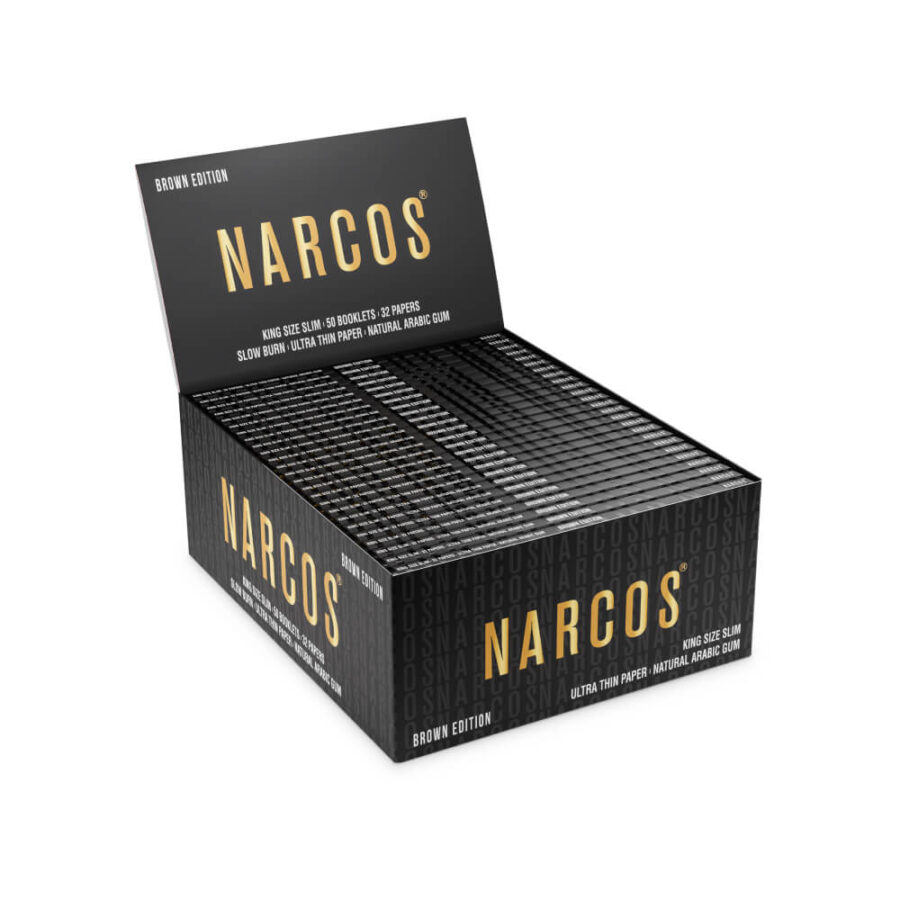 Cartine sottili Narcos Brown Edition King Size (50 pezzi/display)