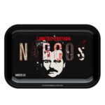 Narcos Metal Vassoio per Rollare Nero Medio 19 x 29 cm