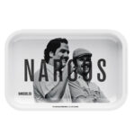 Narcos Metal Vassoio per Rollare Bianco Small 14 x 18 cm