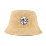 The Bulldog Bucket Hat con Ricamo Beige