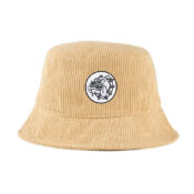 The Bulldog Bucket Hat con Ricamo Beige