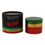 RAW Hammer Craft Grinder in Alluminio Rasta Grande 4 Parti - 60mm