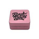 Best Buds Flacher Quadratischer Aluminium Grinder Flamingo 2 Parti (50mm)