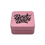 Best Buds Flacher Quadratischer Aluminium Grinder Flamingo 2 Parti (50mm)