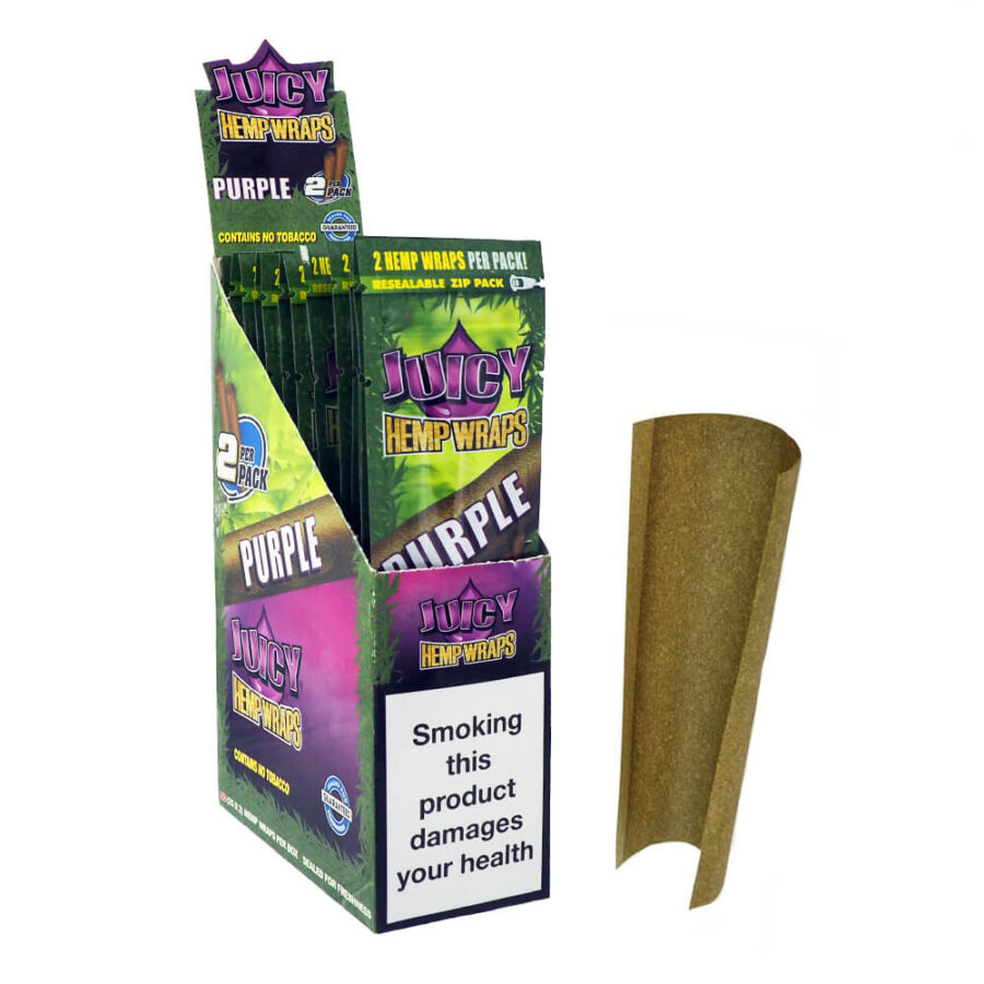 Impacchi di canapa Juicy Jay Blunt Viola (25 pezzi/display)